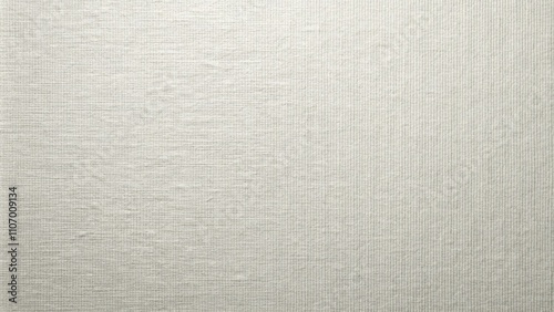 High-resolution close-up of a finely textured, pale gray fabric sample showing subtle vertical lines and even weave