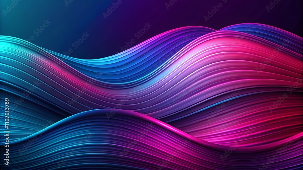 Abstract Swirling Neon Waves Background Design with Vibrant Hues Abstract Swirling Neon Waves Background Design with Vibrant Hues