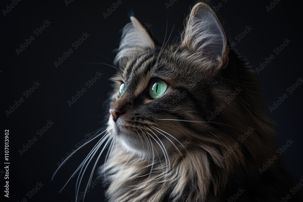 Cat with Green Eyes Cat with Green Eyes