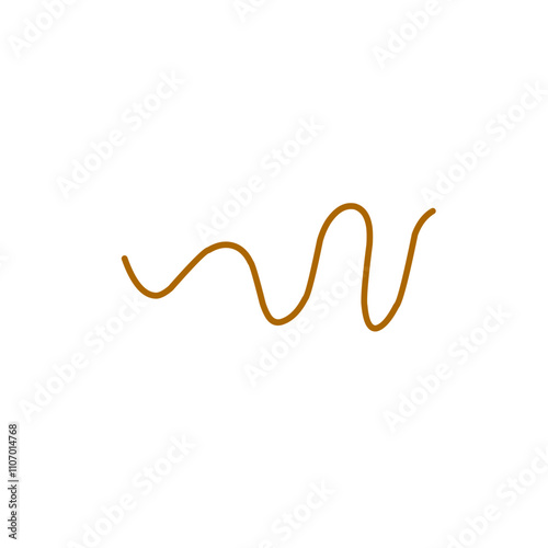 wavy brown line