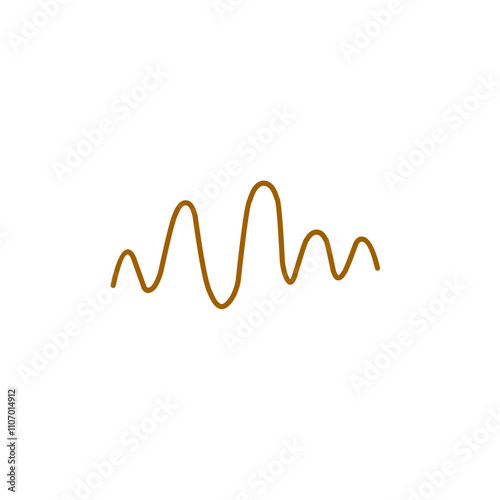 wavy brown line