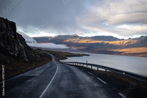 road in the mountains of iceland