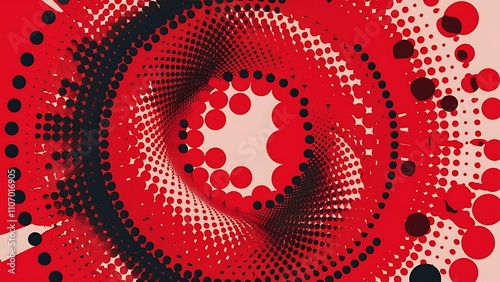 Abstract dotted red background texture