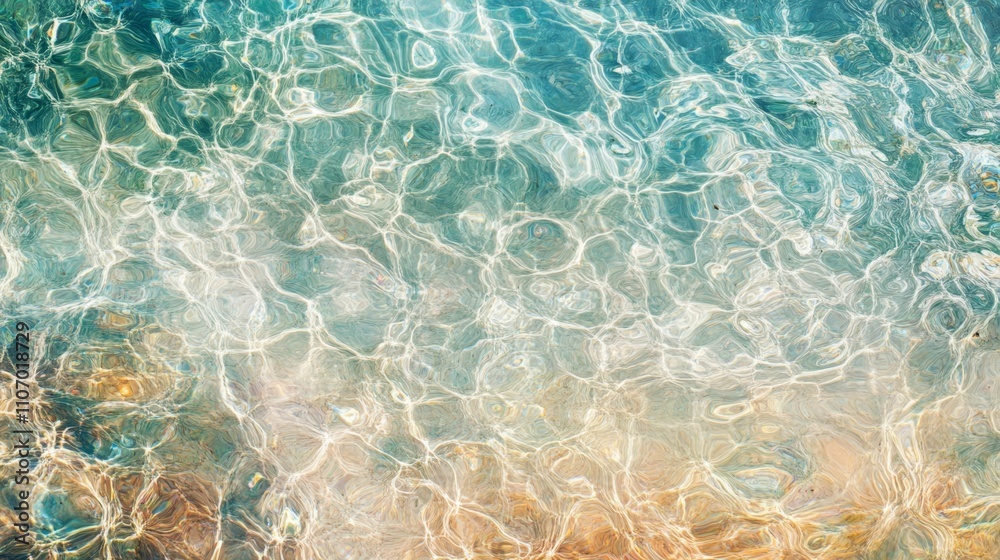 Fototapeta premium Abstract Representation of Water Surface with Subtle Colors and Patterns