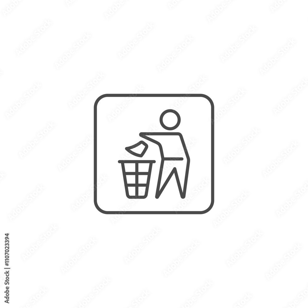 Do not litter icon template vector illustration Do not litter icon template vector illustration