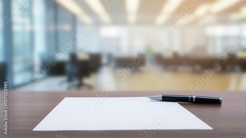 A Handwritten resignation letter resting on a neatly organized desk, symbolizing a significant career decision and the end of an era.	