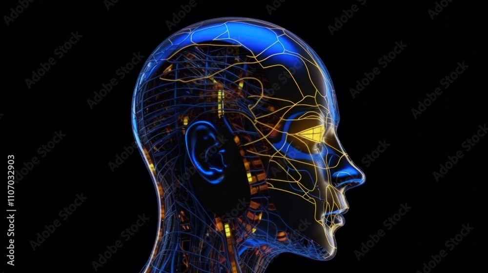 Cybernetic Head: A Futuristic Vision of Artificial Intelligence Cybernetic Head: A Futuristic Vision of Artificial Intelligence