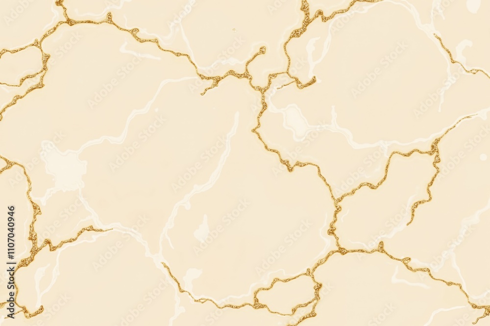 Elegant marble texture with gold veins on a light beige background. Elegant marble texture with gold veins on a light beige background.