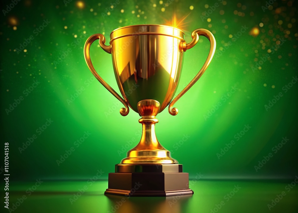 4K Golden Trophy Animation, 3D Trophy Motion Graphics, Green Screen 4K Golden Trophy Animation, 3D Trophy Motion Graphics, Green Screen