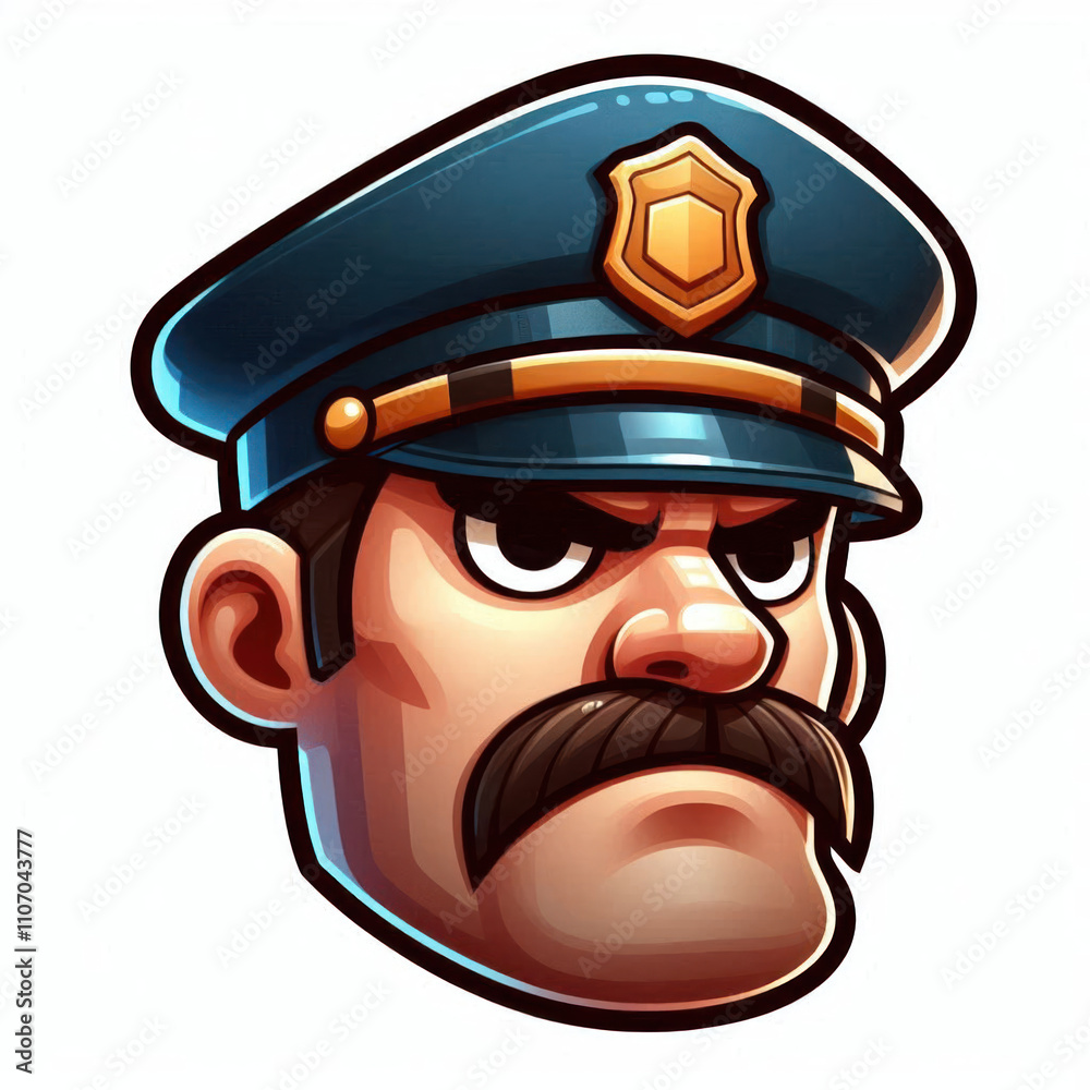 Police Cartoon Illustration Simple Design Vector Police Cartoon Illustration Simple Design Vector