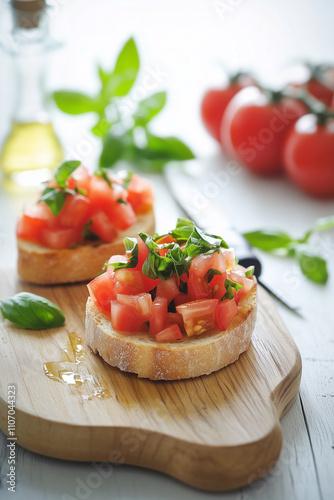 Fresh Tomato and Basil Bruschetta