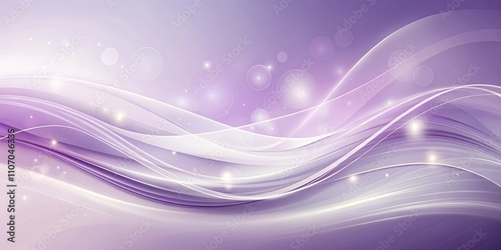 Abstract Lavender Wave Background with Sparkling Lights and Glowing Effects Abstract Lavender Wave Background with Sparkling Lights and Glowing Effects