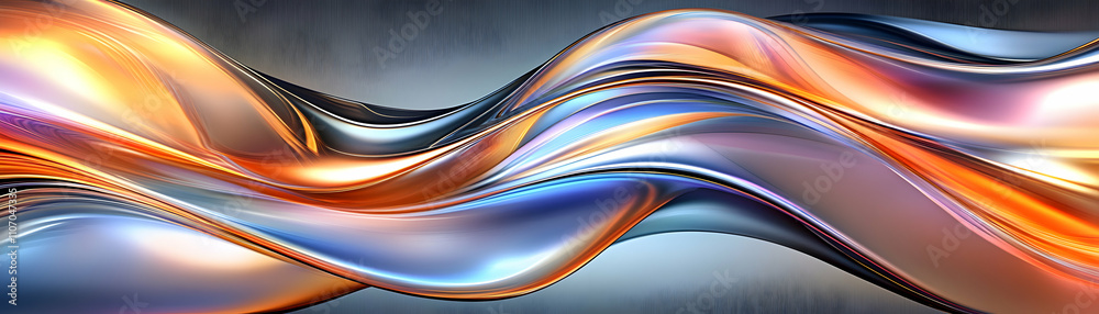 Abstract Orange and Blue Liquid Wave Background, Dynamic Swirling Hues Create an Elegant and Evocative Visual Display Abstract Orange and Blue Liquid Wave Background, Dynamic Swirling Hues Create an Elegant and Evocative Visual Display