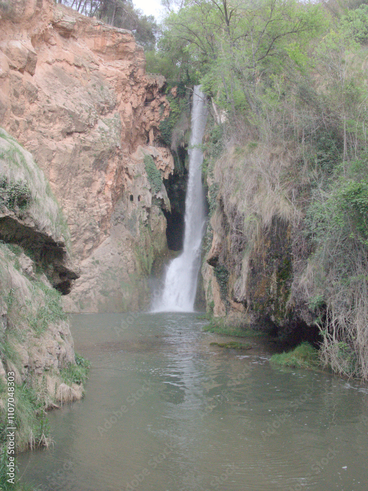 Naklejka premium waterfall in the mountains