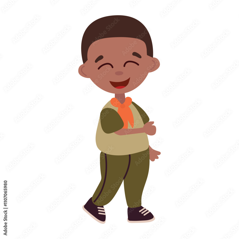 Cheerful Boy Scout Character Illustration
Cheerful Boy Scout Character Illustration