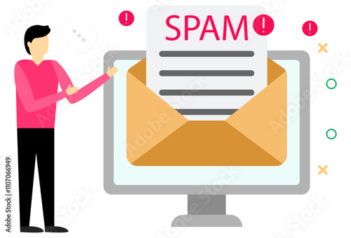1018 - Spam Concept Illustration