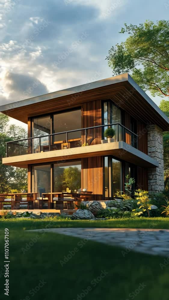 A Stunning Modern Home Surrounded by Lush Nature, Reflecting Serenity and Innovation A Stunning Modern Home Surrounded by Lush Nature, Reflecting Serenity and Innovation