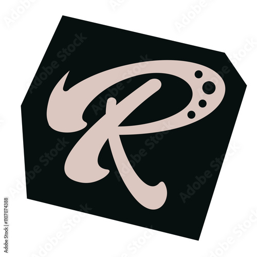 Ransom Alphabet Cutout Letter R