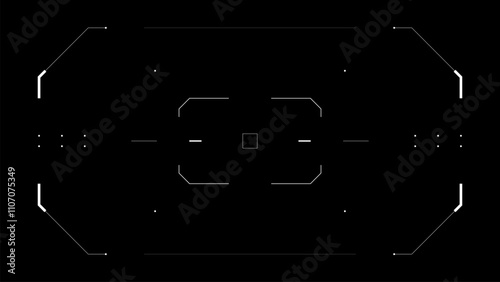 HUD target, cyberpunk aiming, drone UI. Futuristic target.