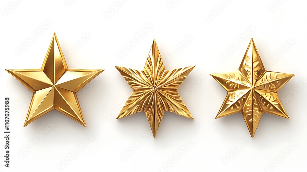 Golden Star Icon, clipart on white background Golden Star Icon, clipart on white background