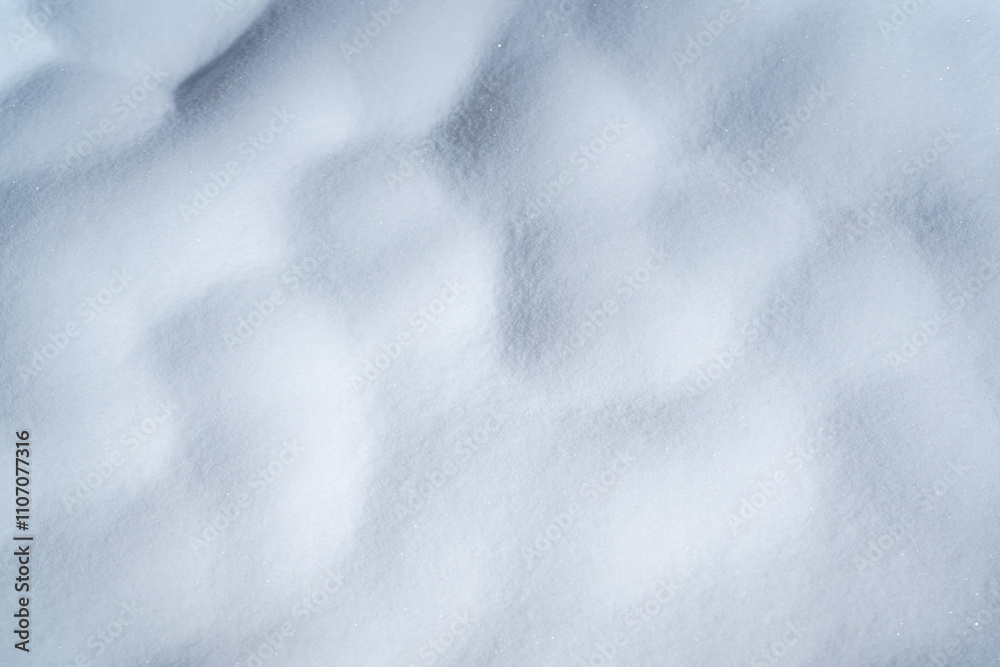 Obraz premium Close-up at purify white snowflake with softness surface that the snow falling on ground. Background and texture from nature condition.