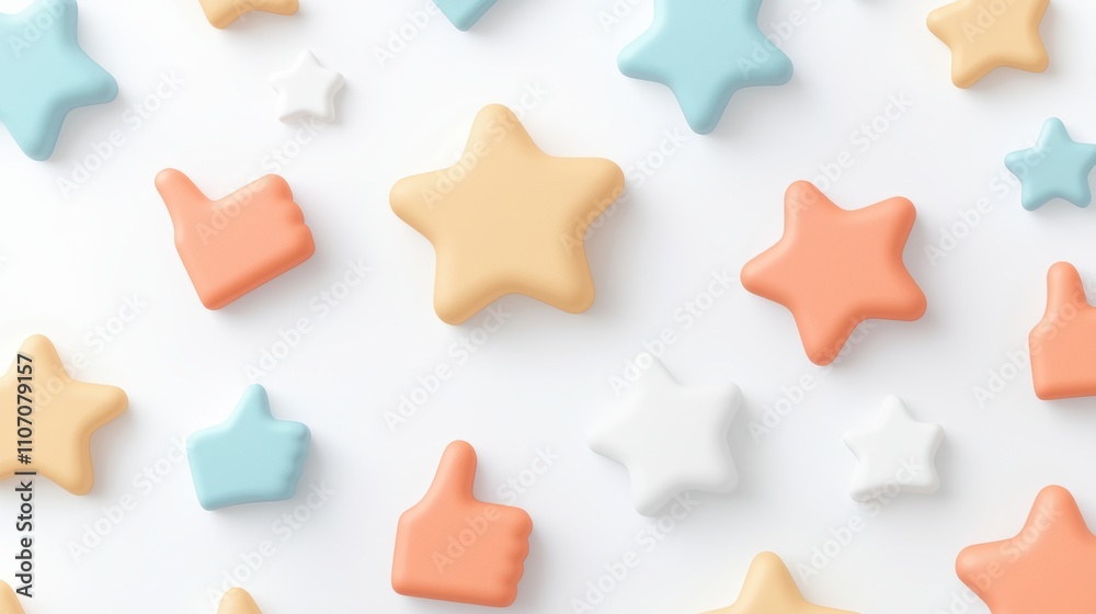 Icons and Buttons A set of colorful icons featuring checkmarks, stars, and thumbs up symbols, suitable for app interfaces, website design, or user feedback buttons. Icons and Buttons A set of colorful icons featuring checkmarks, stars, and thumbs up symbols, suitable for app interfaces, website design, or user feedback buttons.