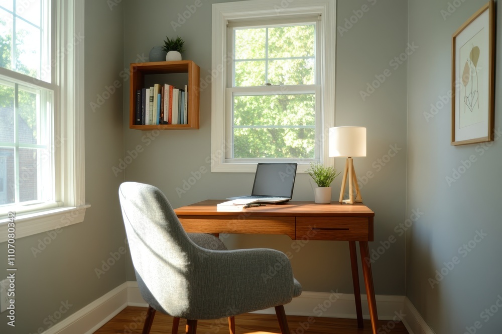 Fototapeta premium Concentrate on private ideas in your creative corner featuring inspiration and tranquility for productivity.