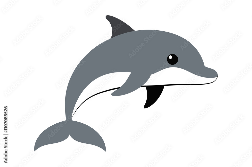 Fototapeta premium bottlenose dolphin isolated on white background