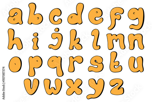 Doodle Alphabet Hand drawn
