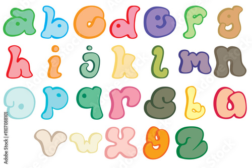 Cute Doodle Alphabet Hand drawn