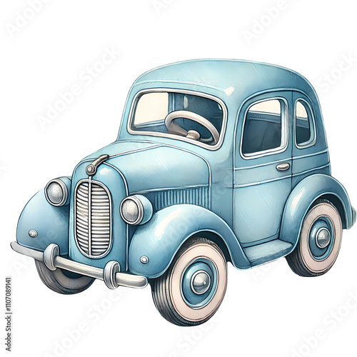 blue car - Baby shower blue theme 