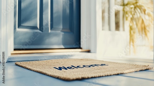 Bright entrance invites friends into a warm living room, showcasing a friendly gathering filled with joy and connection photo