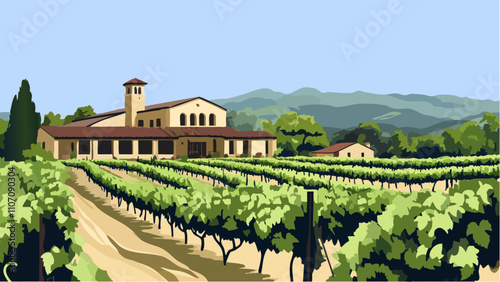 A Peaceful Napa Valley Landscape