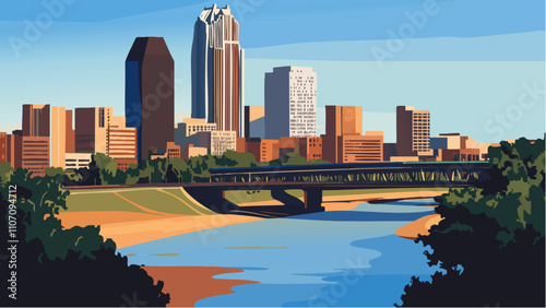 Omaha’s Skyline- A View Across the River