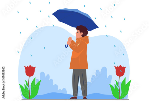 Umbrella Concept Illustration Stylish and Beautiful