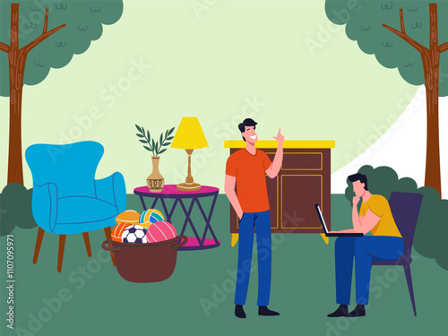 Tips Concept Illustration Stylish and Beautiful