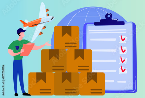 Custom Clearance Concept Illustration Stylish and Beautiful
