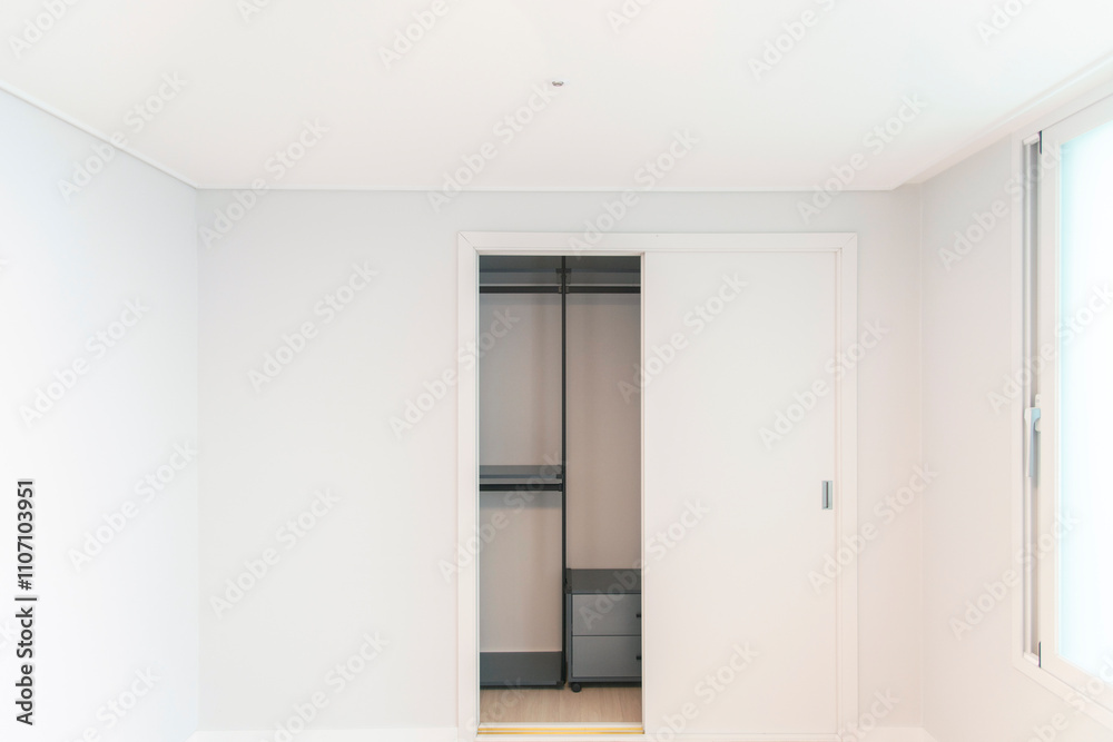 Fototapeta premium the bedroom interior of the apartment