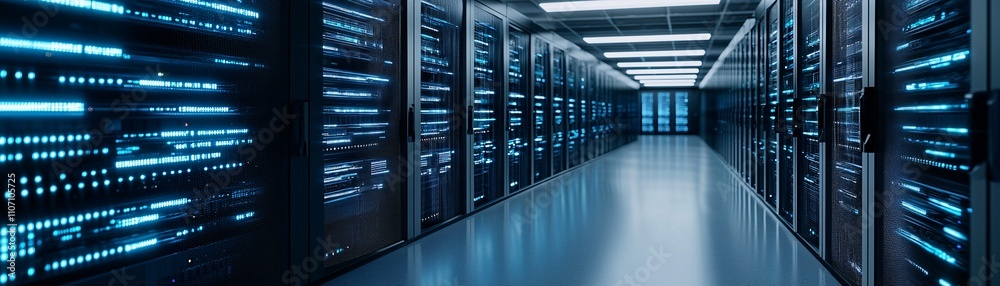 An array of fiber optic connectors and patch panels in a server room An array of fiber optic connectors and patch panels in a server room