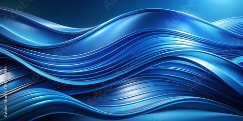 Stunning Abstract Blue Background with Wavy Textures and Flowing Lines Perfect for Digital Art, Website Banners, and Creative Projects