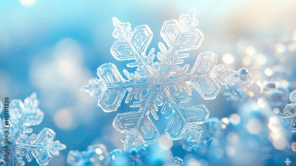 Beautiful Snowflake in a Frozen Winter Wonderland - made with Generative AI Beautiful Snowflake in a Frozen Winter Wonderland - made with Generative AI