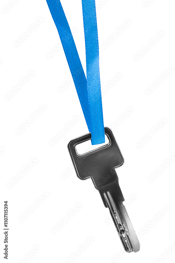 Key on lace isolated