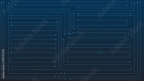 Blue circuit board background