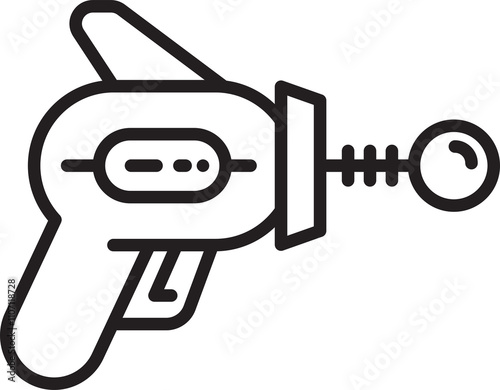 Blaster Gun Icon Illustration photo