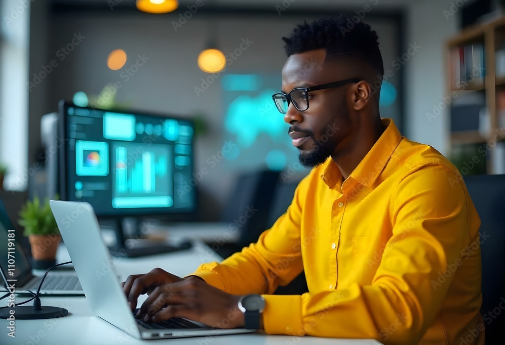 man working on computer man working on computer