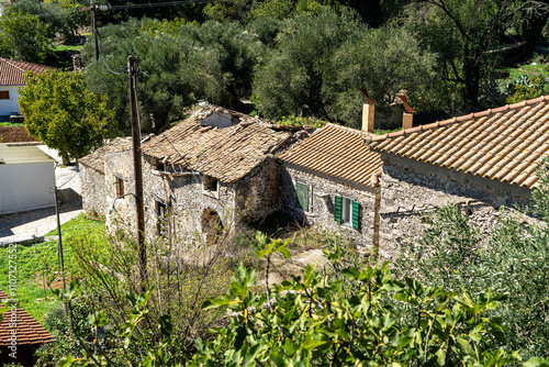 Das Bergdorf Loucha auf Zakynthos photo