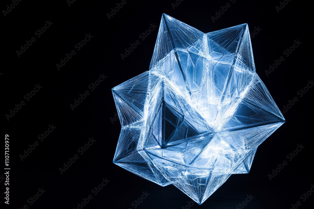 Abstract glowing crystal grid, sharp blue and white geometric patterns illuminated softly, futuristic and intricate Abstract glowing crystal grid, sharp blue and white geometric patterns illuminated softly, futuristic and intricate