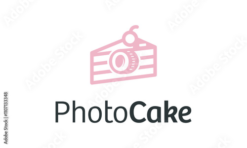 Pink cake shaped like a camera.