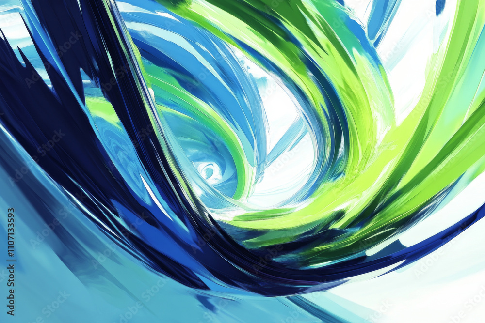 Abstract digital swirl texture, bold blue and neon green lines creating dynamic motion, sharp and futuristic Abstract digital swirl texture, bold blue and neon green lines creating dynamic motion, sharp and futuristic