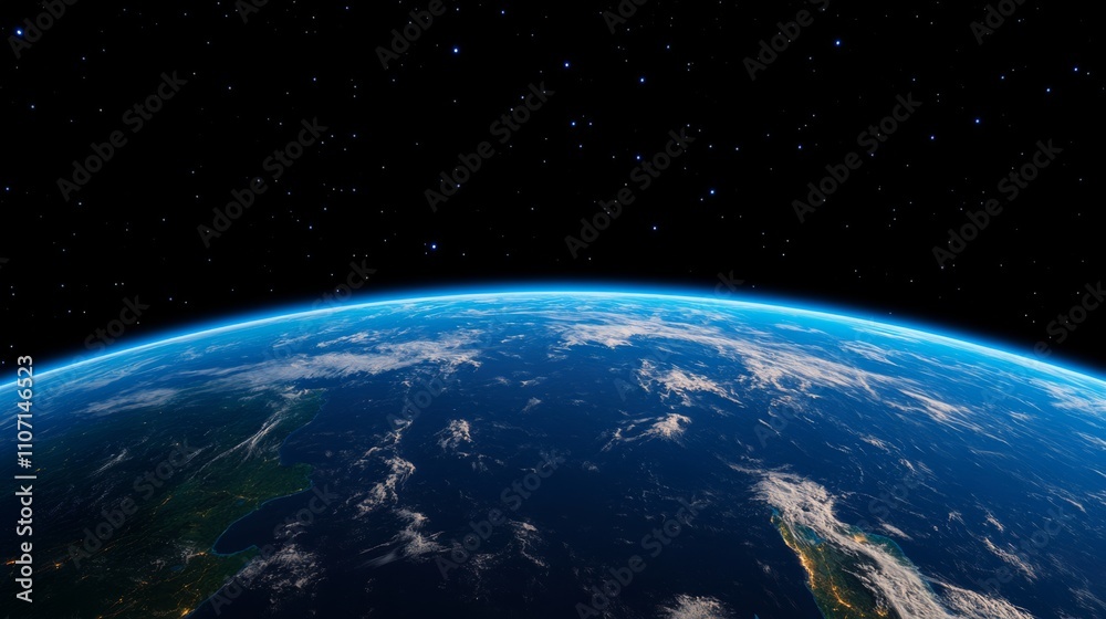 Fototapeta premium Earth Horizon from Space